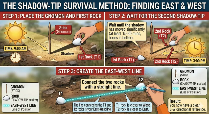 How to Find North Without a Compass: Survival Navigation